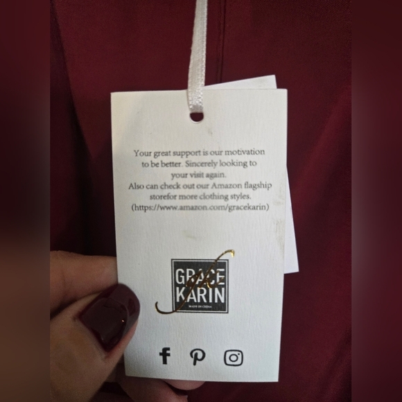 Grace Karin pleated bucket pants NWT maroon - Picture 4 of 6